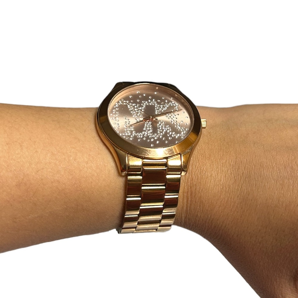 Michael kors rose pink stainless steel watch